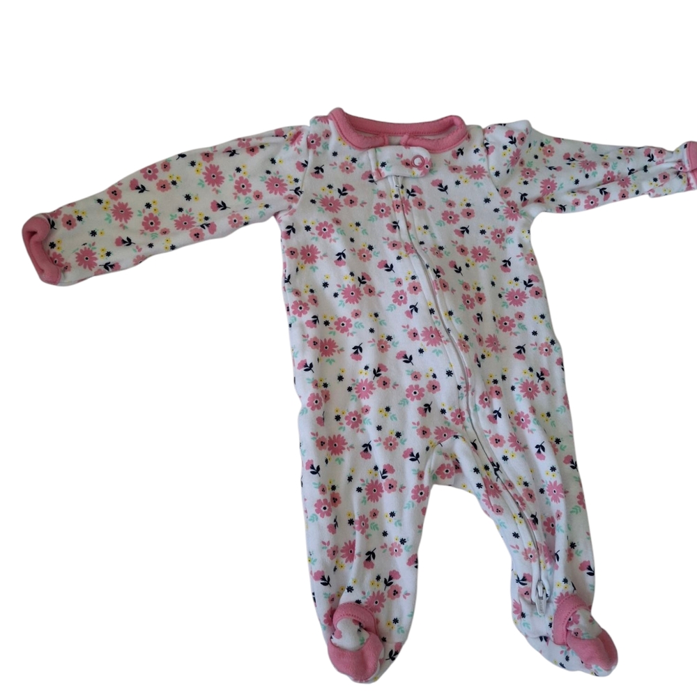 Floral Pink Baby One Piece